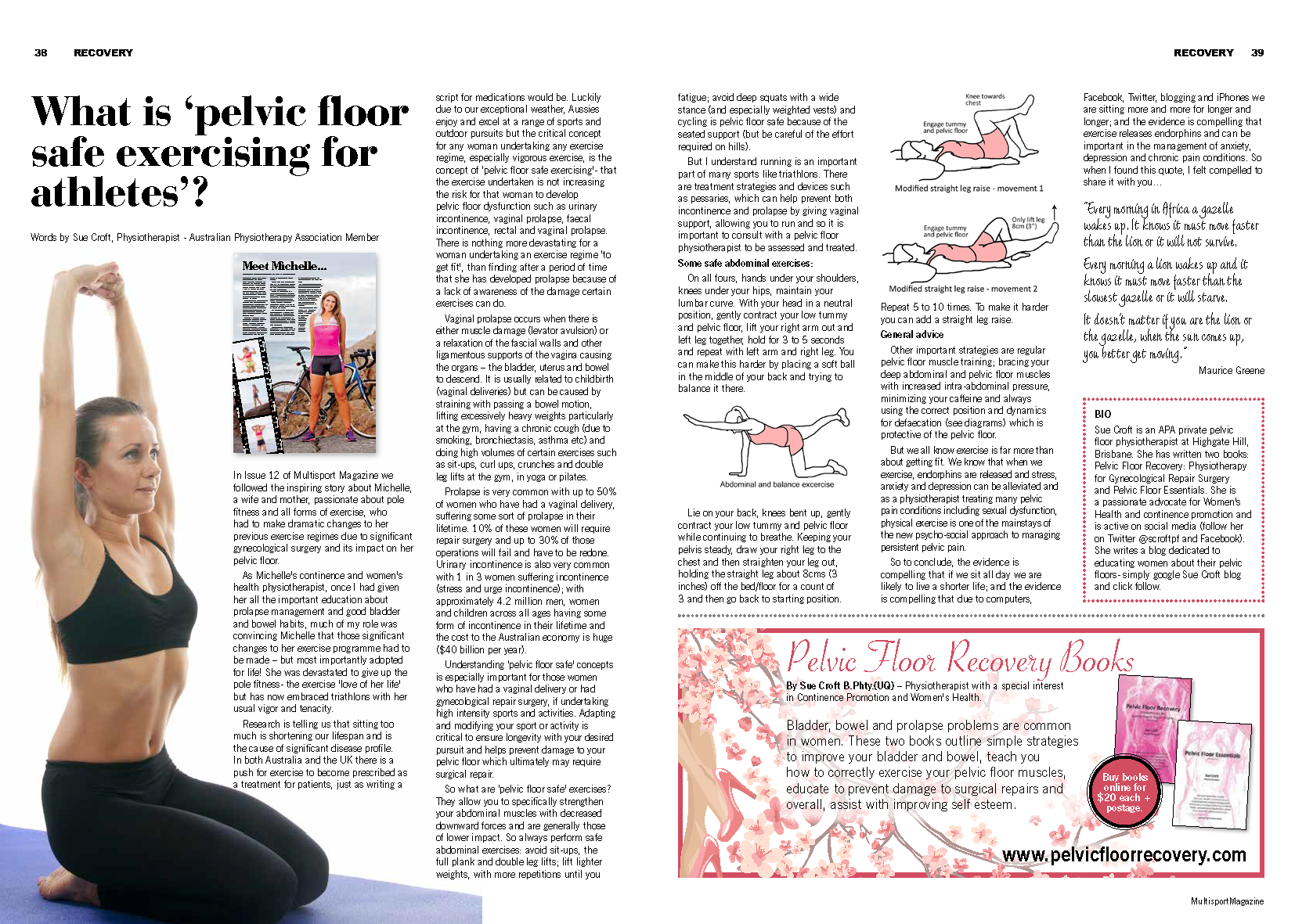 Multisport Magazine Autumn - What is Pelvic Floor Safe Exercising for Athletes