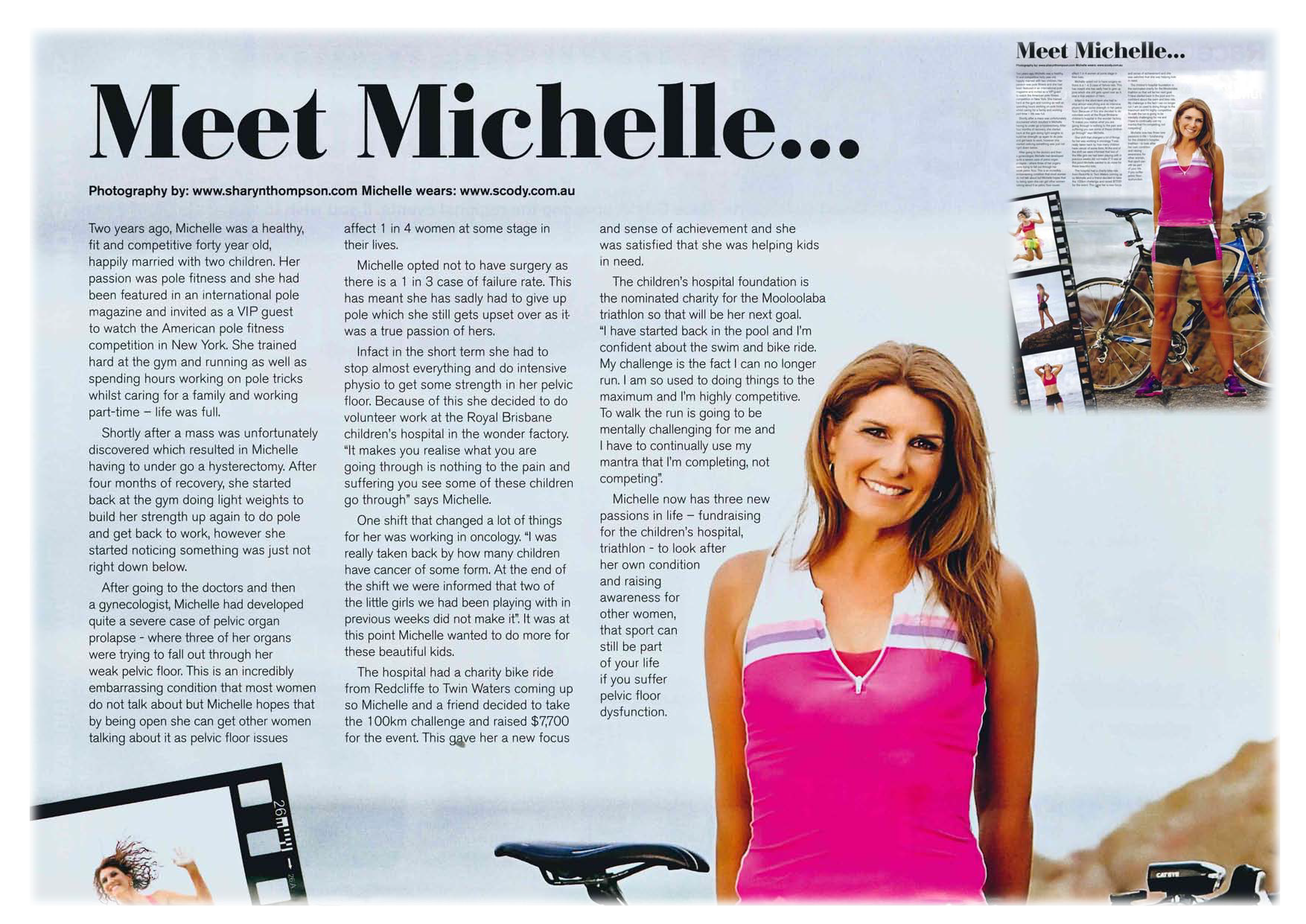 Multisport Magazine Issue 12 June 2014 - Michelle's Case study